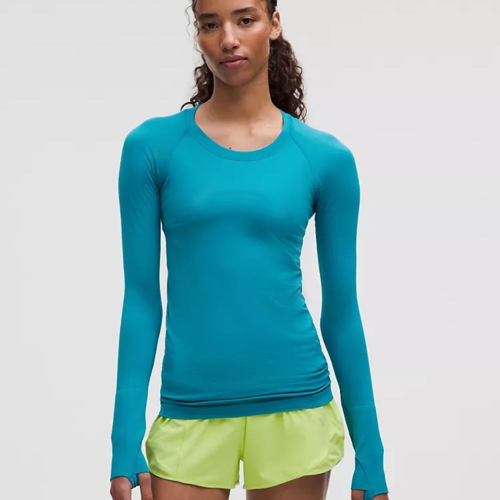 lululemon athletica Turquoise Long Sleeve Top